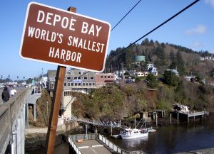 DePoe Bay Beach sign